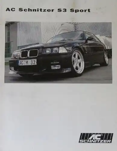 BMW AC Schnitzer S3 Sport Modellprogramm 1997 Automobilprospekt (0791)