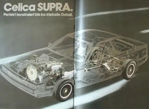 Toyota Celica Supra 2,8 i Modellprogramm 1982 Automobilprospekt (9823)