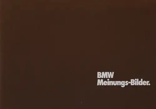 BMW 635 - 733 Modellprogramm 1976  "Meinungs-Bilder" Automobil-Prospektmappe (9830)