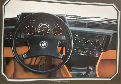 BMW 635 - 733 Modellprogramm 1976  "Meinungs-Bilder" Automobil-Prospektmappe (9830)