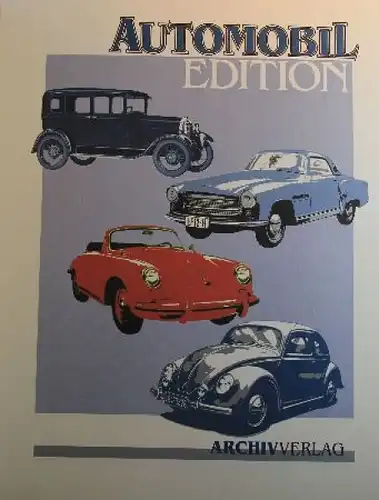 Archiv Verlag "Automobil-Edition" 18 Automobil-Prospekte in Lederordner 1990 (9846)