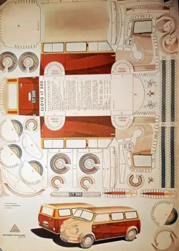 Lloyd LT Kleinbus 1958 Schnittbastelbogen (9851)