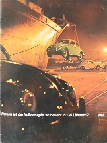Volkswagen Käfer Modellprogramm 1963 "Warum ist der VW so beliebt...?" Automobilprospekt (0864)