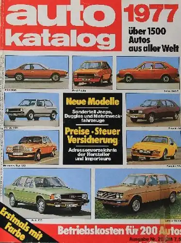"Auto Katalog 77" Automobil-Jahrbuch 1977 (0953)