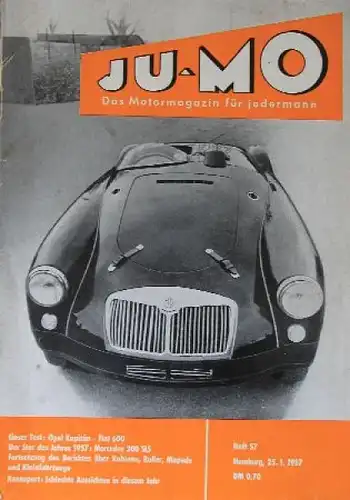 "Ju-Mo - Das Motormagazin für Jedermann" 1957 Motor-Zeitschrift (1111)