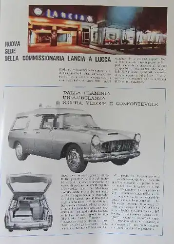 Lancia Modellprogramm 1967 "Inverno 1966 - Periodico di informazione" Automobilprospekt (1149)