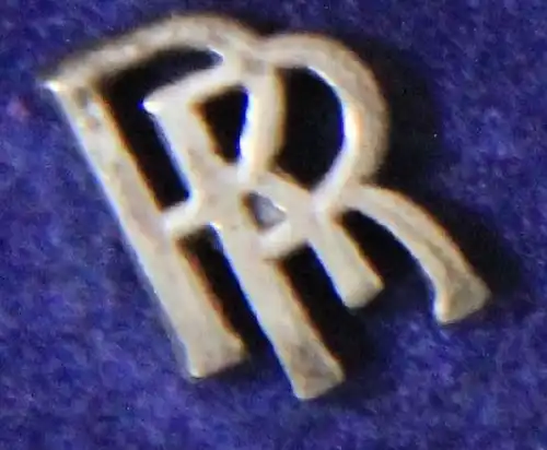 Rolls-Royce 1970 silberne Anstecknadel mit Schließer in Originalbox (1172)