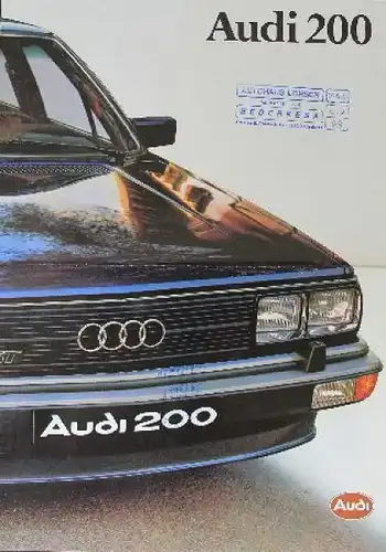 Audi 200 Modellprogramm 1979 Automobilprospekt (1237)