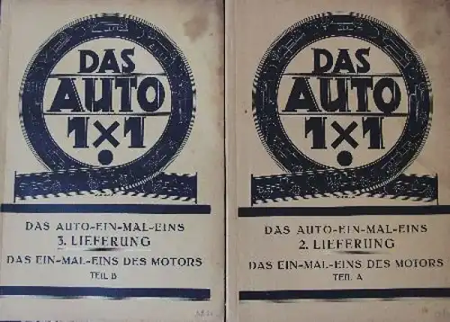 Schumann "Das Auto 1x1" Fahrzeugtechnik 1927 (1528)