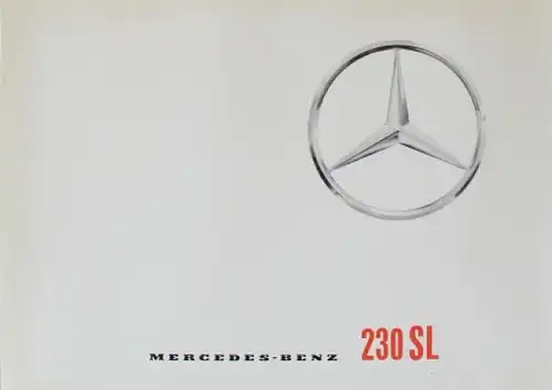 Mercedes-Benz 230 SL Modellprogramm 1963 Automobilprospekt (1593)
