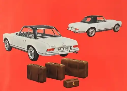 Mercedes-Benz 230 SL Modellprogramm 1963 Automobilprospekt (1593)