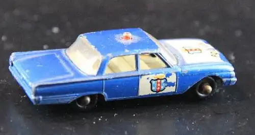 Matchbox Lesney Ford Fairlaine Policecar 1962 Metallmodell (1620)