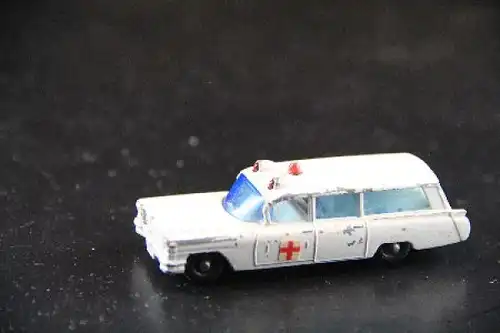 Matchbox Lesney Cadillac S&S Ambulance 1963 Metallmodell (1622)