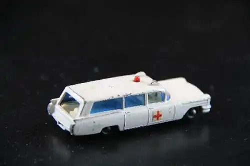 Matchbox Lesney Cadillac S&S Ambulance 1963 Metallmodell (1622)