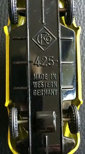 CKO Kellermann Volkswagen Käfer "Deutsche Bundespost" 1970 Blechmodell mit Friktionsantrieb (1852)