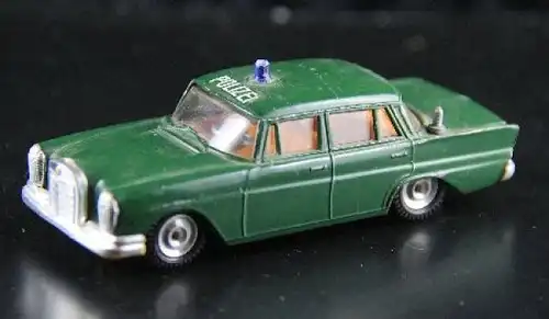 Gama Minimod Mercedes-Benz 220 Polizei 1965 Metallmodell (1929)