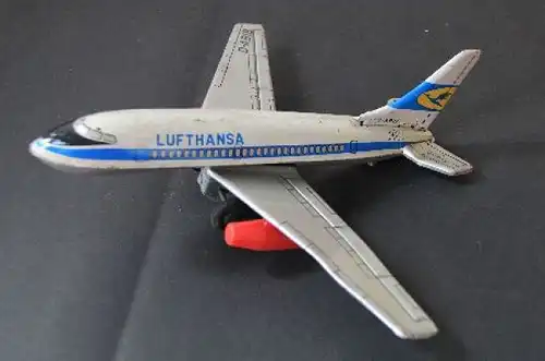 Takatoku Toys Lufthansa Jet D-ABIB 1970  Blechmodell mit Friktionsantrieb (2219)