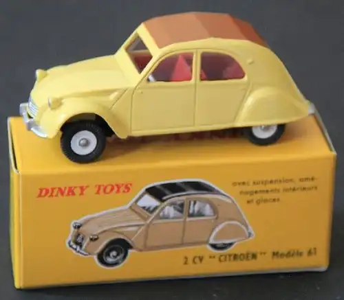 Dinky Toys France Citroen 2 CV 1966 Metallmodell mit Originalbox (2242)