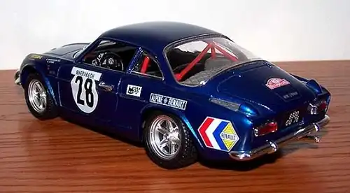 Bburago Renault Alpine A 110 Monte Carlo 1971 Metallmodell (2332)