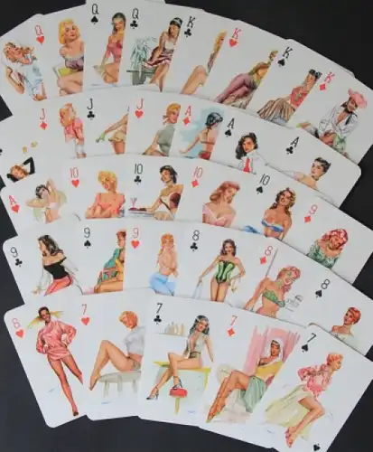 Darling "Pin-up Playing cards" 1958 Skatspiel (2358)
