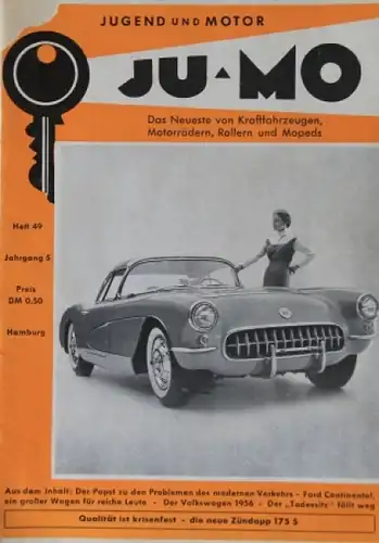 "Ju-Mo - Das Motormagazin für Jedermann" 1956 Motor-Zeitschrift (2366)
