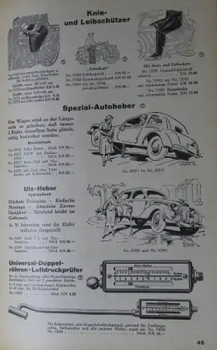 Klaas & Sachtleben "Fahrt in den Winter" 1938 Automobil-Zubehör-Prospekt (2368)