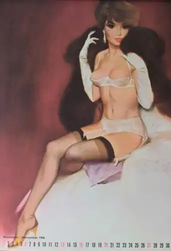 Brown & Bigelow Pin-Up Jahreskalender 1966 Fritz Willis (2405)