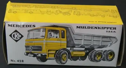 CKO Kellermann Mercedes-Benz Muldenkipper 1970 Originalkarton (2491)