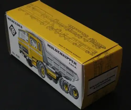 CKO Kellermann Mercedes-Benz Muldenkipper 1970 Originalkarton (2491)