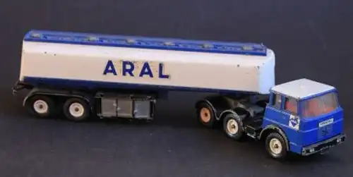 Siku Henschel F 201 Aral-Tanklastzug V288 Metallmodell 1968 (2493)