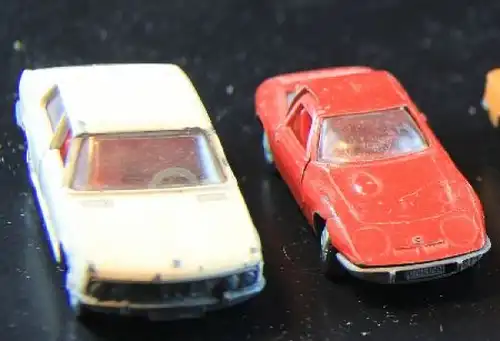 Schuco Konvolut 1972 fünf Autos BMW, Ford, Opel, VW Metallmodelle (1759)