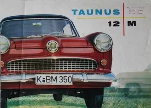 Ford Taunus 12 M Modellprogramm 1953 Automobilprospekt (2597)