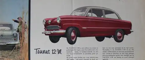 Ford Taunus 12 M + 15M Modellprogramm 1954 Automobilprospekt (2599)