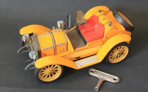 Schuco Mercer 35 J 1913 Blechmodell mit Friktionsantrieb im Originalkarton (2657)