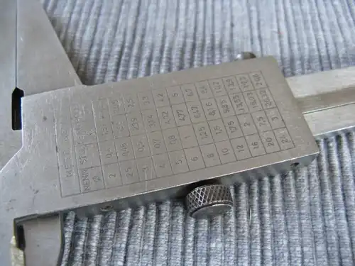 CSE Stiefemayer Messschieber 1965 bis 17 cm in Originalbox Metall (2820)