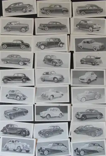 Paicos Cigaretten Automobile 1956 Sammelbilder-Konvolut (2860)