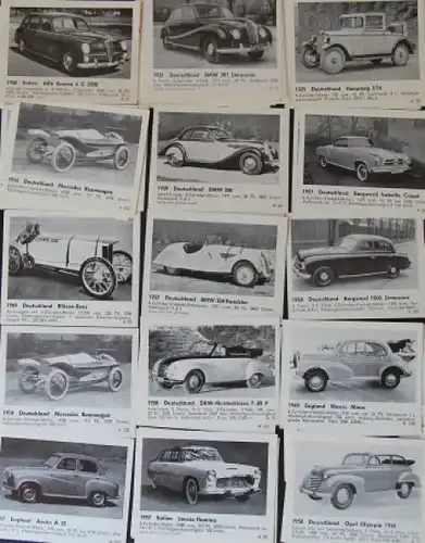 Wistü "Das Kraftfahrzeug" 1958 Stünnings Verlag 80 Sammelbilder (2859)