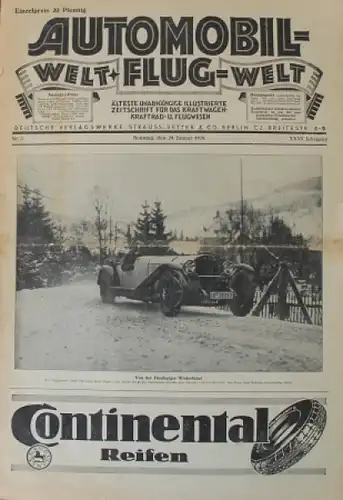 "Automobil- und Flugwelt" Verkehrs-Zeitschrift 1928 (3174)