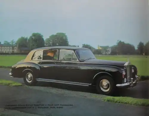 Rolls-Royce Bentley Modellprogramm 1966 Automobilprospekt (3191)