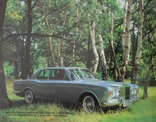 Rolls-Royce Bentley Modellprogramm 1966 Automobilprospekt (3191)