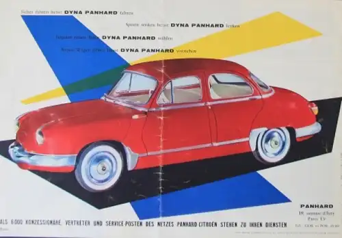 Panhard Dyna Z 1958 "Ihr bester Freund" Automobilprospekt (3269)