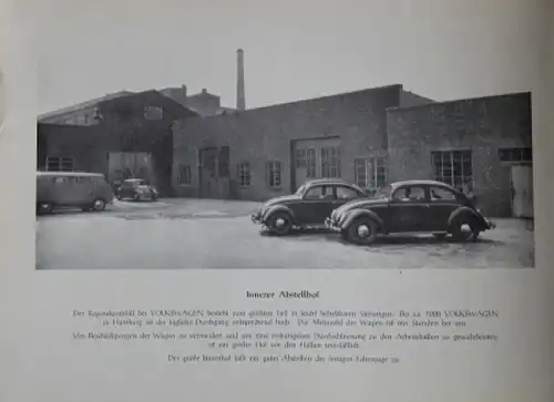 Volkswagen Modellprogramm 1951 "Ein Hamburger VW Grossbetrieb" Automobilprospekt (3367)