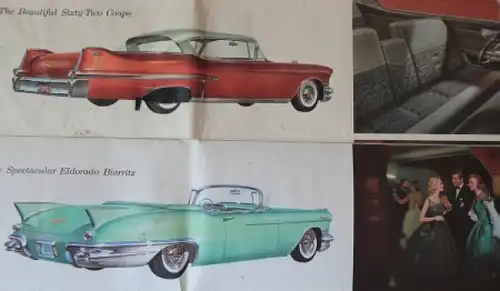 Cadillac Modellprogramm 1957 Automobilprospekt (3919)