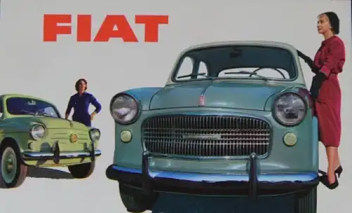 Fiat Modellprogramm 1959 Automobilprospekt (3941)