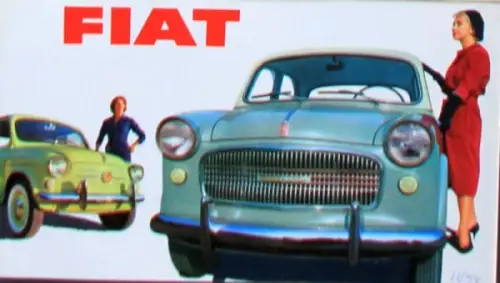 Fiat Modellprogramm 1959 Automobilprospekt (3941)