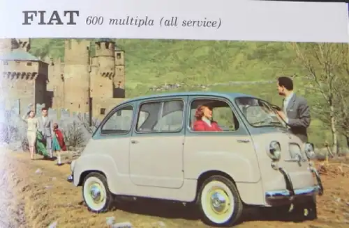 Fiat Modellprogramm 1959 Automobilprospekt (3941)