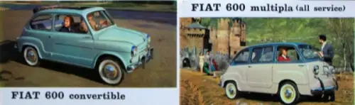 Fiat Modellprogramm 1959 Automobilprospekt (3941)