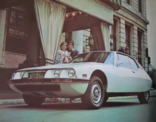 Citroen SM Modellprogramm 1972 "A hamrony of opposites" Automobilprospekt (3963)