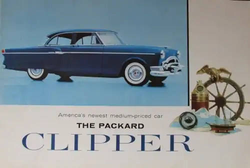 Packard Clipper Modellprogramm 1954 Automobilprospekt (3984)