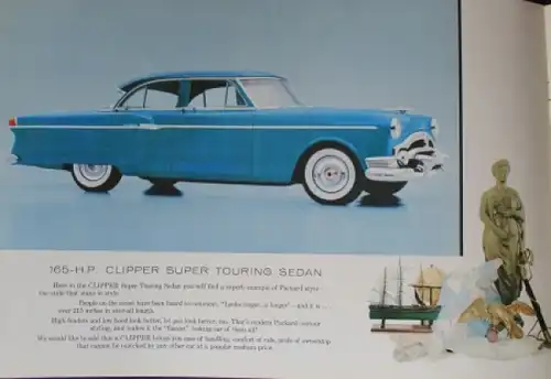 Packard Clipper Modellprogramm 1954 Automobilprospekt (3984)